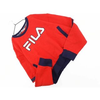 フィラ(FILA)のFILA フィラ 裏起毛 ロゴ トレーナー スウェット 赤x紺 ◇■ レディース(トレーナー/スウェット)