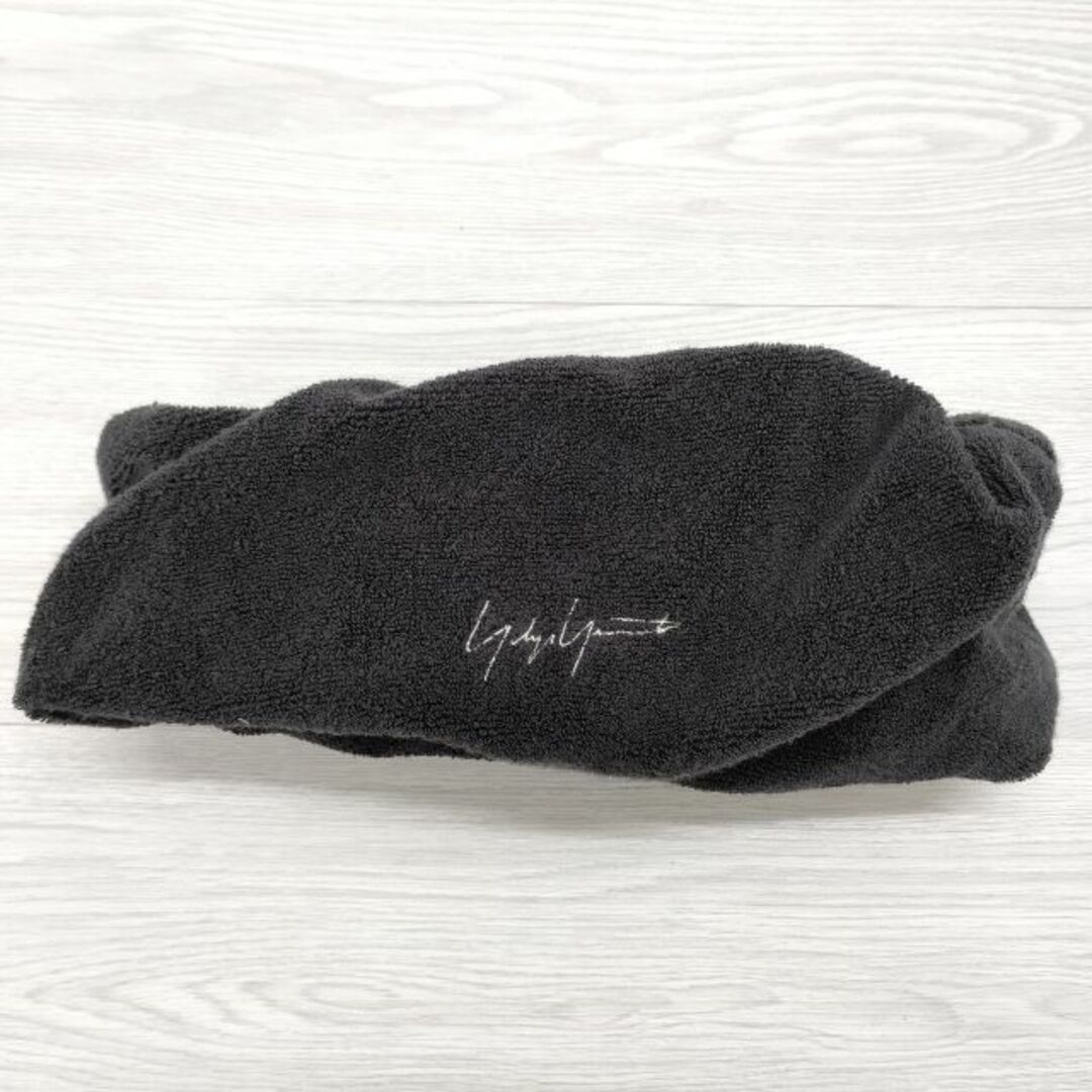 Yohji Yamamoto POUR HOMME パイル素材 マフラー ネックウォーマー スヌード ブラック メンズ ヨウジヤマモトプールオム【中古】4-0202G◎ レディースのファッション小物(スヌード)の商品写真