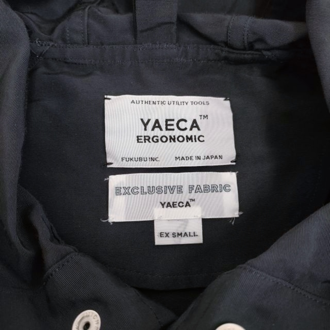 YAECA(ヤエカ)のYAECA 14454 ERGONOMIC CLOTH HOOD SHIRTS 60/40クロスフードシャツ XS マウンテンパーカー ネイビー メンズ ヤエカ【中古】4-0202M♪ メンズのジャケット/アウター(マウンテンパーカー)の商品写真