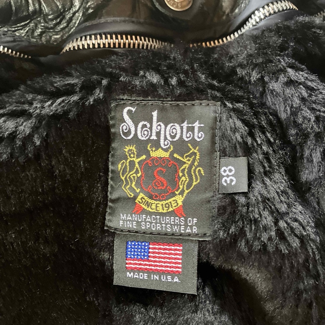 schott(ショット)のschott 174us 38 usa製 メンズのジャケット/アウター(レザージャケット)の商品写真