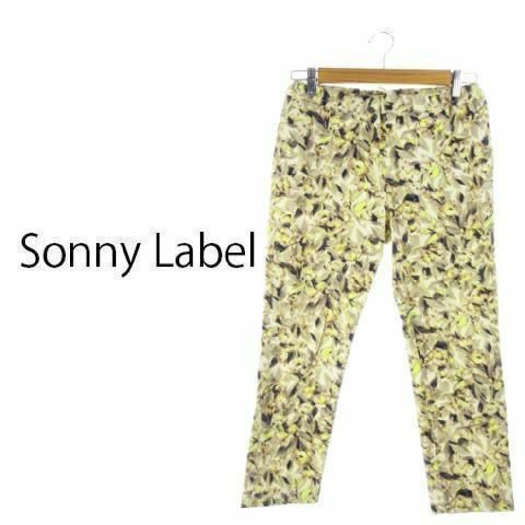 Sonny Label(サニーレーベル)のサニーレーベル テーパードパンツ 花柄 38 ベージュ 230530AH19A レディースのパンツ(カジュアルパンツ)の商品写真