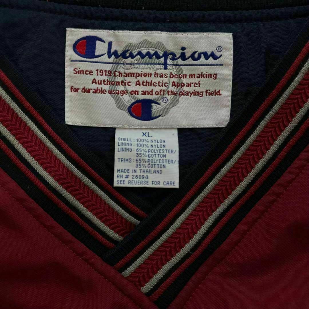 Champion(チャンピオン)のチャンピオン　ナイロンプルオーバージャケット　ビッグロゴ　ゲームシャツ　XL メンズのジャケット/アウター(ナイロンジャケット)の商品写真