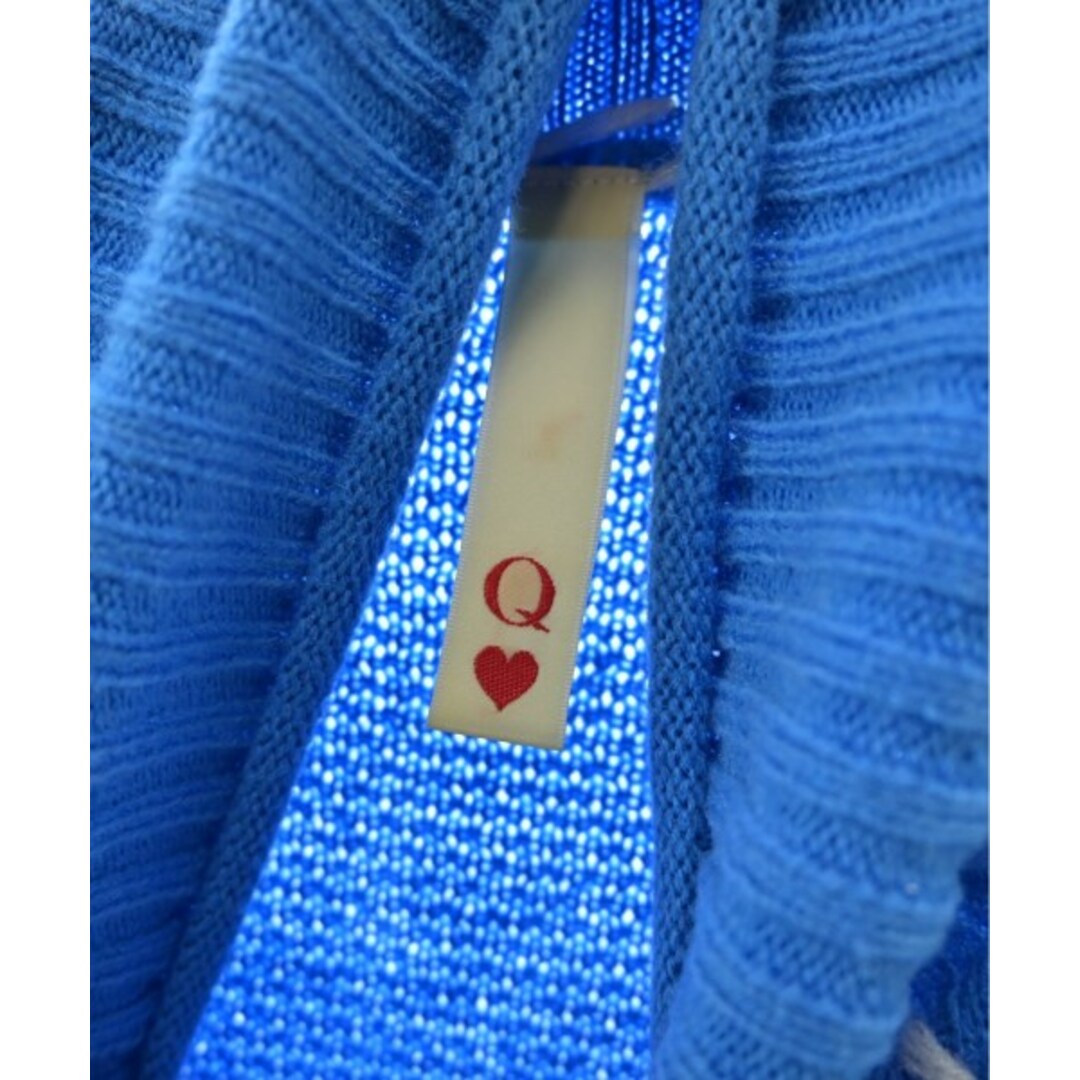Q(キュー)のQ キュー ニット・セーター 2(M位) 水色 【古着】【中古】 レディースのトップス(ニット/セーター)の商品写真
