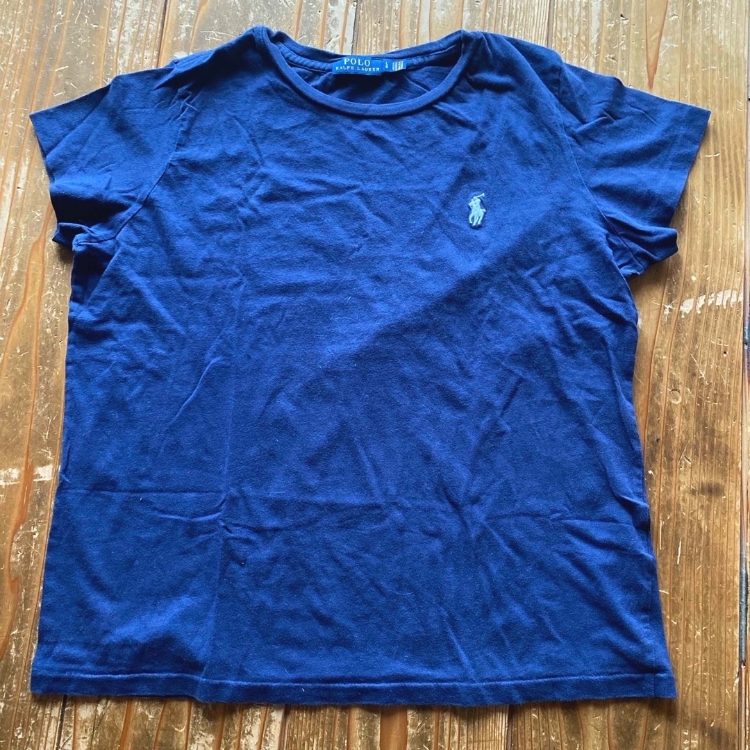 POLO（RALPH LAUREN）(ポロ)のポロ　Tシャツ　ネイビー レディースのトップス(Tシャツ(半袖/袖なし))の商品写真