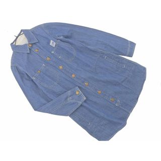 リー(Lee)のLee リー デニム シャツ ワンピース sizeS/青 ◇■ レディース(ミニワンピース)