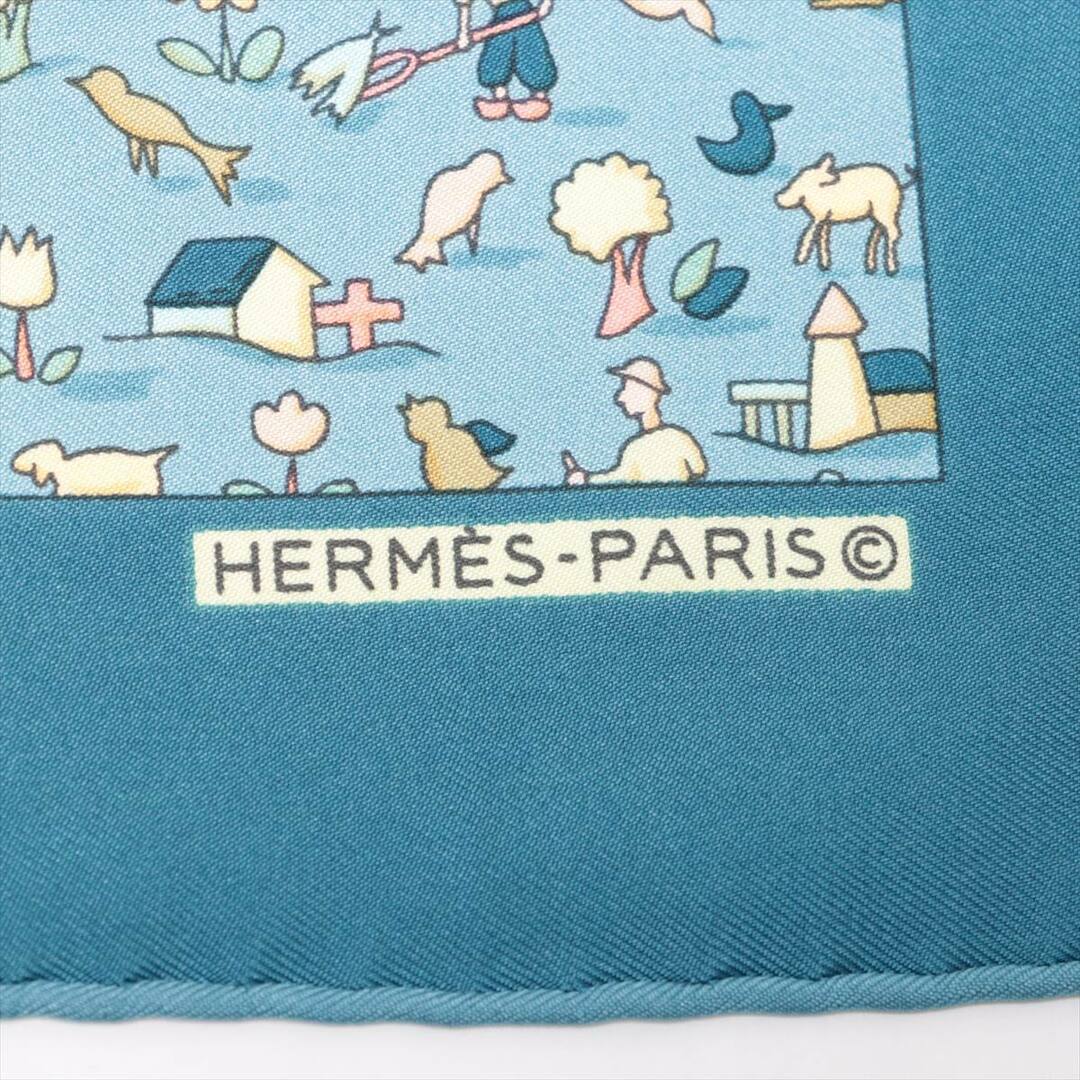 Hermes(エルメス)のエルメス  シルク  ブルー レディース その他小物 レディースのファッション小物(その他)の商品写真