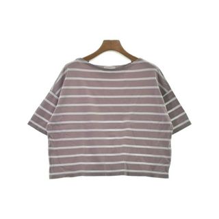 ノーリーズ(NOLLEY'S)のNolley's Tシャツ・カットソー 1(S位) ピンクx白(ボーダー) 【古着】【中古】(カットソー(半袖/袖なし))