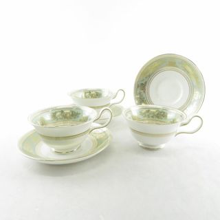 ウェッジウッド(WEDGWOOD)のWEDGWOOD ウェッジウッド コロンビアセージグリーン ティーカップ＆ソーサー 3客 セット SM1727Q (グラス/カップ)