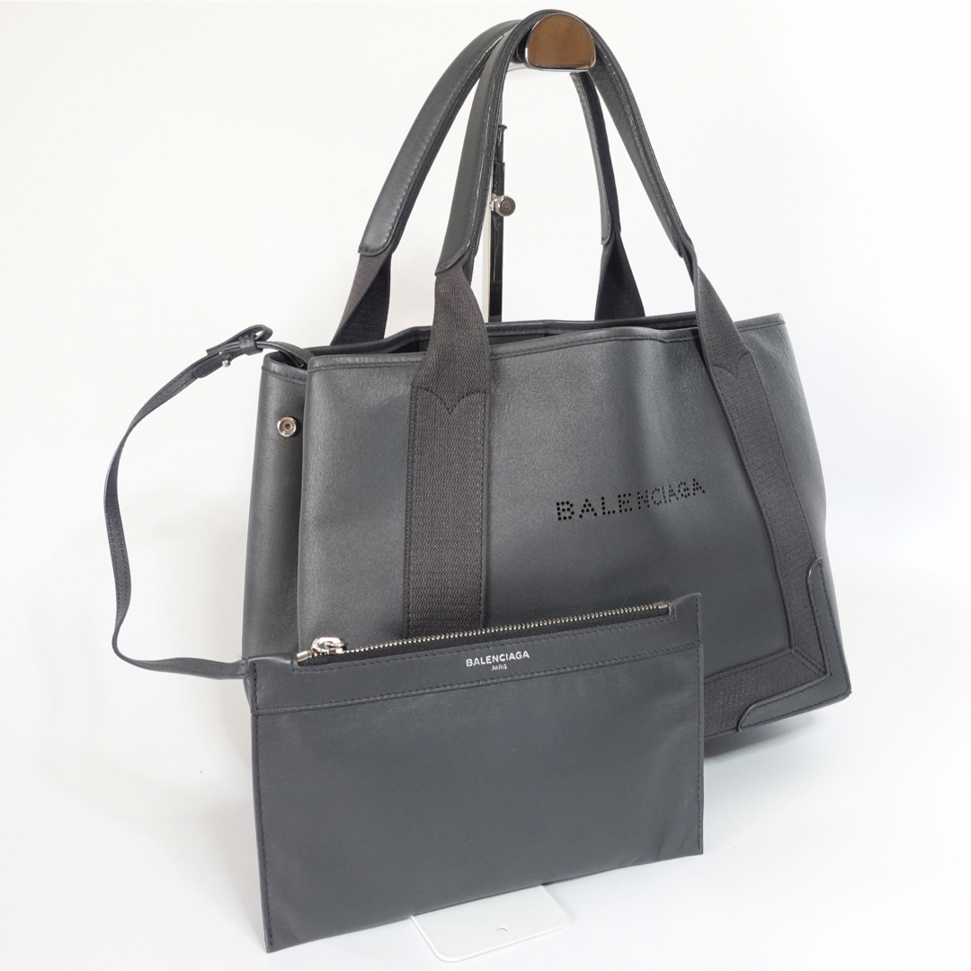 Balenciaga - 【美品】バレンシアガ ネイビーカバス ハンドバッグ ...