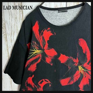 ラッドミュージシャン(LAD MUSICIAN)の【人気デザイン】ラッドミュージシャン⭐︎花柄　ユリ 百合　Tシャツ　定番カラー(Tシャツ/カットソー(半袖/袖なし))