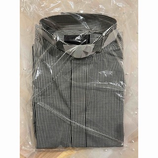 MAZZO ウィングカラー　結婚式 タキシード用チェックシャツ(Tシャツ/カットソー(七分/長袖))