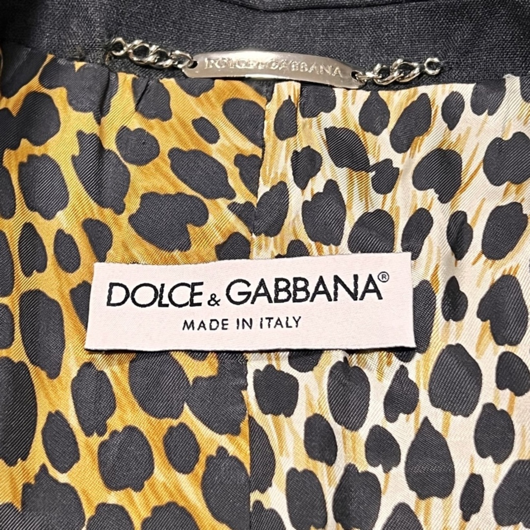 DOLCE&GABBANA(ドルチェアンドガッバーナ)のDOLCE & GABBANA ドルチェアンドガッバーナ ジャケット ブレザー size 38 ダークグレー レディース 卒業式 入学式 レディースのジャケット/アウター(テーラードジャケット)の商品写真