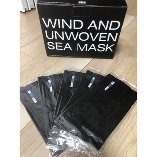 ウィンダンシーWIND AND SEAマスク　ブラック5枚(その他)