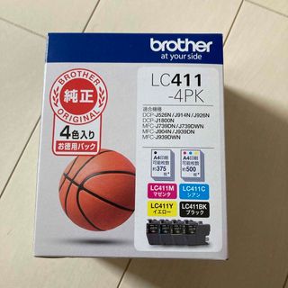 ブラザー(brother)のbrother 純正インクカートリッジ 4色パック LC411-4PK(PC周辺機器)