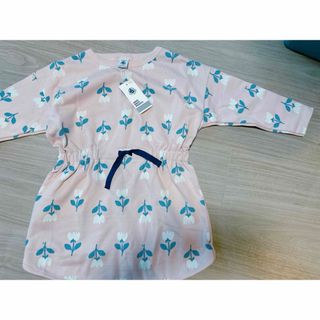 プチバトー(PETIT BATEAU)のプチバトー　スウェット生地お花柄ワンピース(ワンピース)