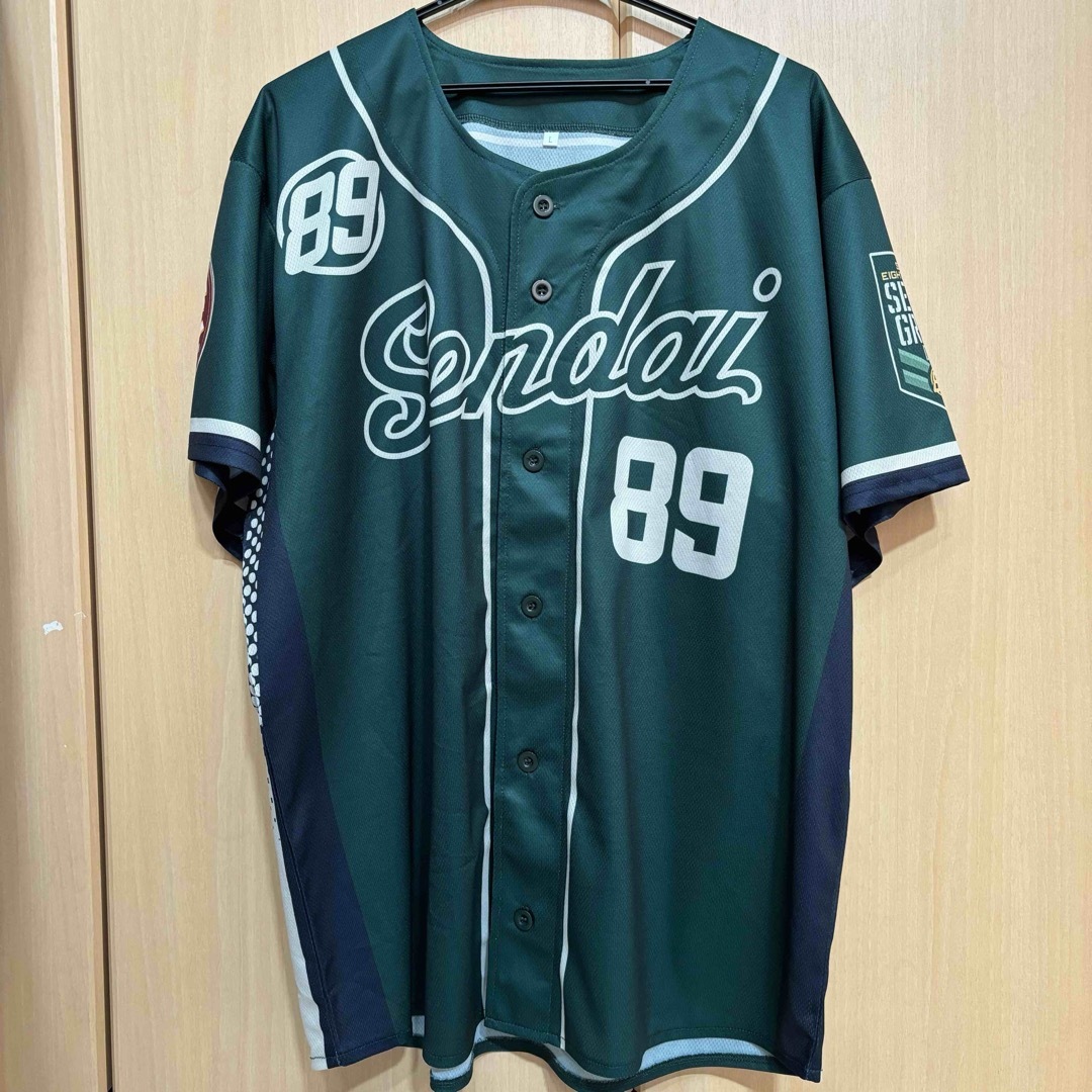 仙台89ers SENDAI GREENベースボールシャツ スポーツ/アウトドアのスポーツ/アウトドア その他(バスケットボール)の商品写真