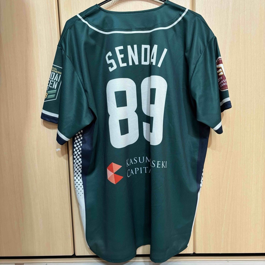 仙台89ers SENDAI GREENベースボールシャツ スポーツ/アウトドアのスポーツ/アウトドア その他(バスケットボール)の商品写真