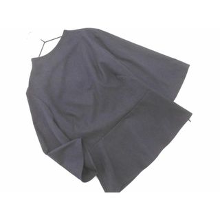 ザラ(ZARA)のZARA ザラ ハイネック カットソー sizeS/ブラウンx紺 ■◇ レディース(カットソー(長袖/七分))