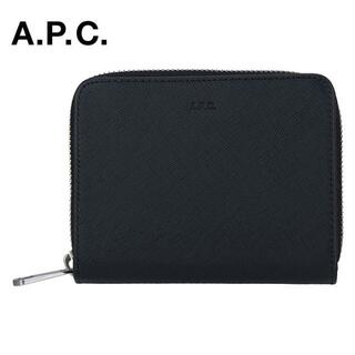 アーペーセー(A.P.C)のA.P.C アーペーセー compact emmanuel PXBJQ H63087 LZZ 二つ折り 財布 ラウンドファスナー ブラック 黒 メンズ レディース ギフト プレゼント ブラック(折り財布)