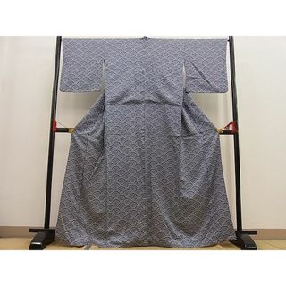 平和屋野田店■付下げ　青海波花文　逸品　n-ip2574(着物)