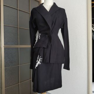 ヨウジヤマモト(Yohji Yamamoto)の★ヨウジヤマモト★ドレープステッチ/アシンメトリックジャケット&スカート(スーツ)