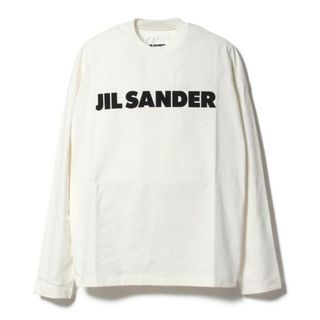 ジルサンダー(Jil Sander)の【新品未使用】 JIL SANDER ジルサンダー プリントロゴ コットンジャージ Tシャツ 長袖 メンズ J22GC0136J45148 【L/PORCELAIN】(Tシャツ/カットソー(半袖/袖なし))