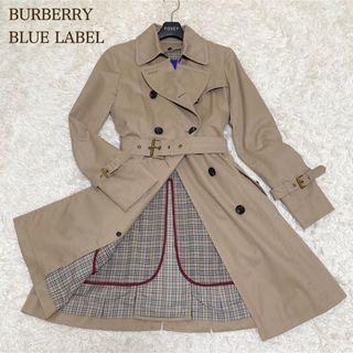 美品 バーバリーブラックレーベル トレンチコート ライナー付 襟元 切替 紺色うにBurberry一覧