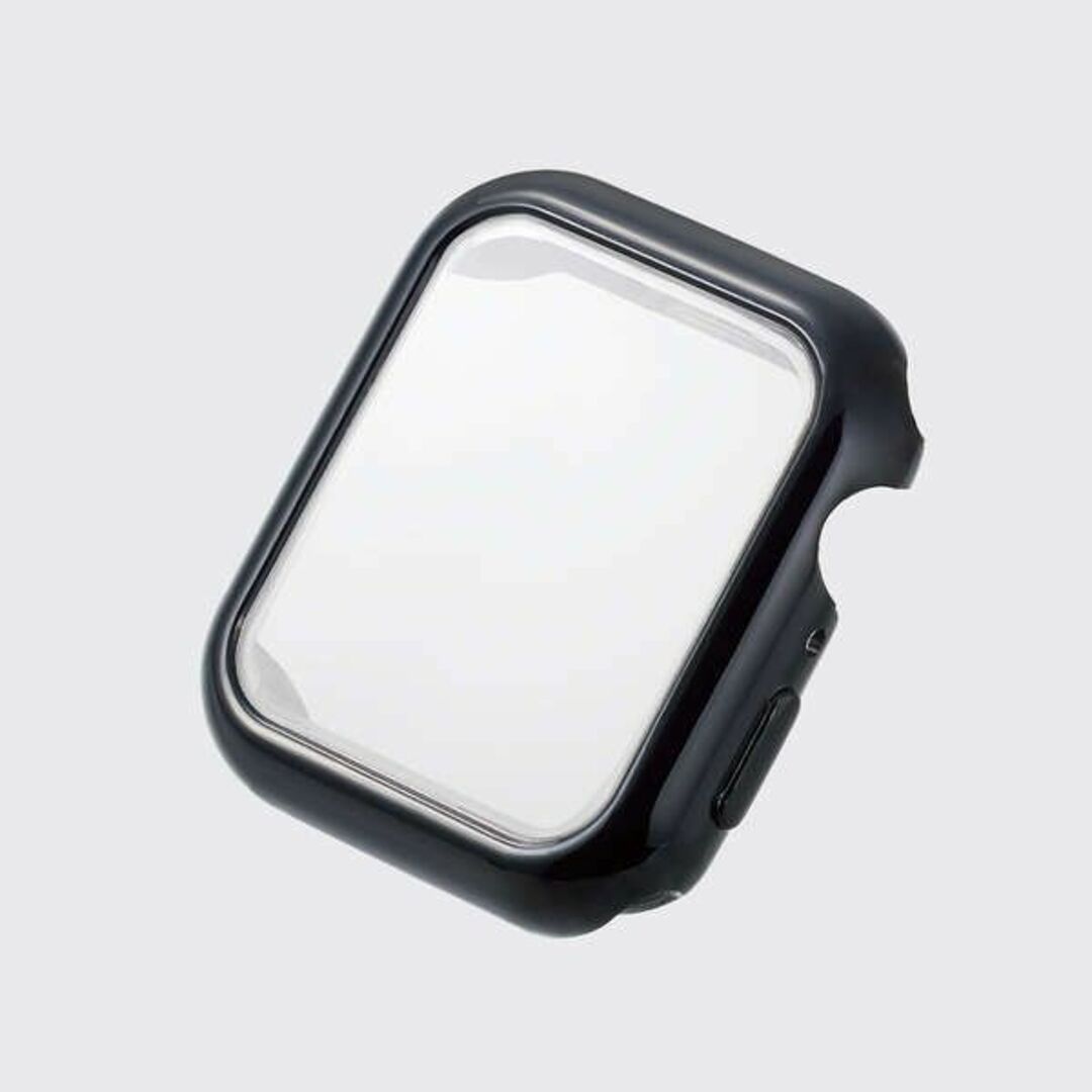 ELECOM(エレコム)のエレコム Apple Watch 44mm フルカバーケース  ブラック スマホ/家電/カメラのスマホアクセサリー(モバイルケース/カバー)の商品写真