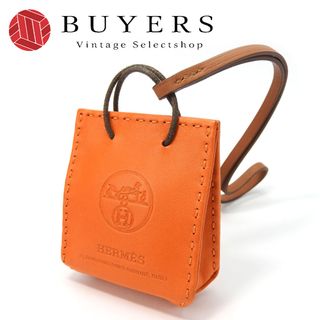 エルメス(Hermes)の【中古】 エルメス バッグチャーム サックオランジュ アニョーミロ オレンジ ブラウン ショッパー D刻印(2019年) 小物 レディース 女性 HERMES(チャーム)