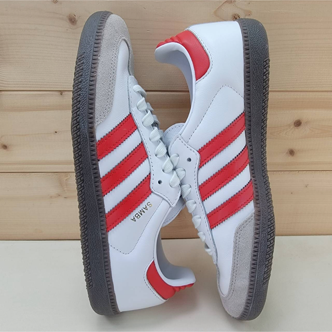 adidas - アディダス オリジナルス サンバ OG ホワイト/レッド adidas - アディダス オリジナルス サンバ OG ホワイト/レッド