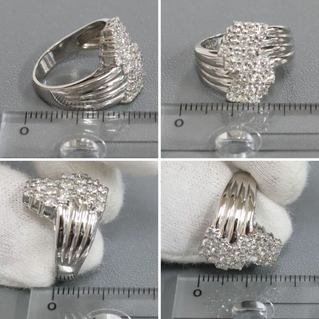 Pt900ダイヤモンドリング D1.00 7.5g #12 レディースのアクセサリー(リング(指輪))の商品写真