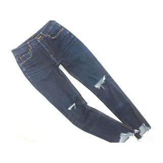 ジーナシス(JEANASIS)のJEANASIS ジーナシス ダメージ加工 カットオフ スキニー デニムパンツ sizeS/青 ■■ レディース(デニム/ジーンズ)