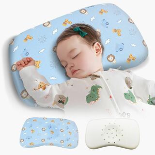 ベビー枕 赤ちゃん 新生児 頭の形が良くなる 絶壁防止 綿100% 男女兼用(枕)