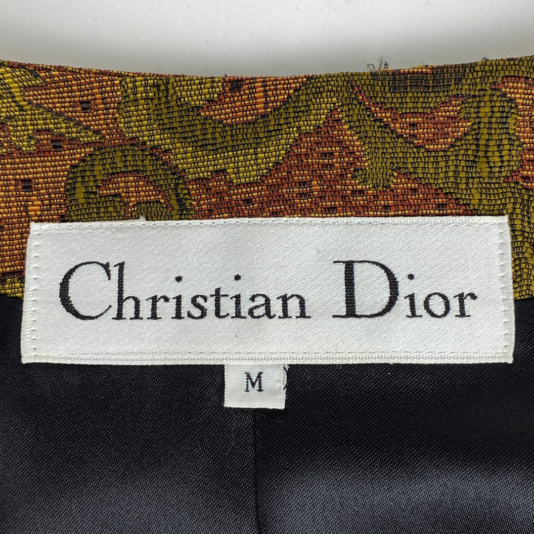 Dior(ディオール)の【在庫一掃】 ディオール 和柄 ノーカラージャケット レディース M 【中古】 レディースのジャケット/アウター(ノーカラージャケット)の商品写真