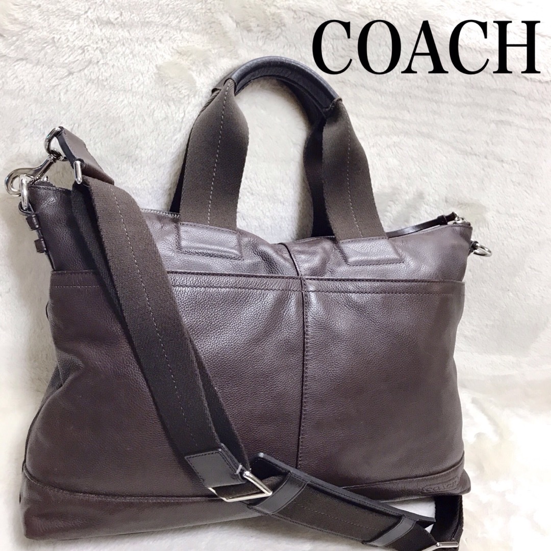 COACH - COACH レザー 2way トートバッグ ショルダーバッグ COACH - COACH レザー 2way トートバッグ ショルダーバッグ