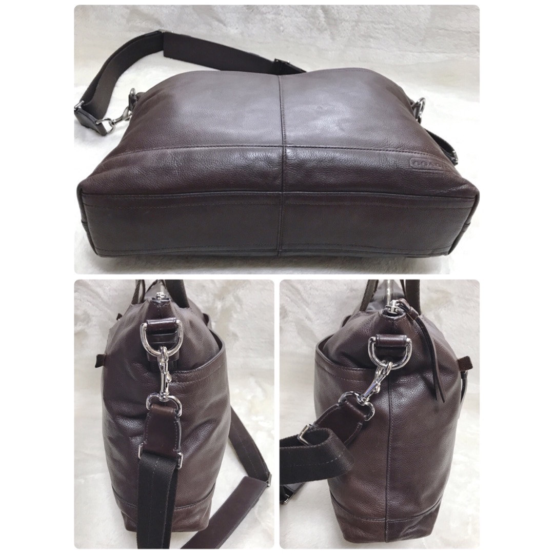 COACH - COACH レザー 2way トートバッグ ショルダーバッグ COACH - COACH レザー 2way トートバッグ ショルダーバッグ