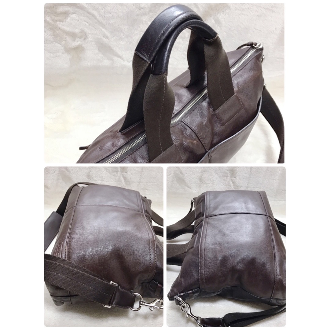 COACH - COACH レザー 2way トートバッグ ショルダーバッグ COACH - COACH レザー 2way トートバッグ ショルダーバッグ