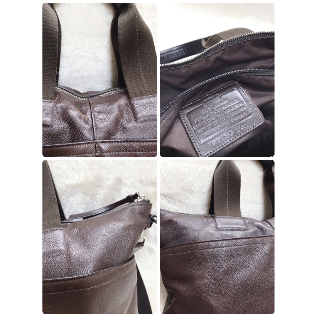 COACH - COACH レザー 2way トートバッグ ショルダーバッグ COACH - COACH レザー 2way トートバッグ ショルダーバッグ