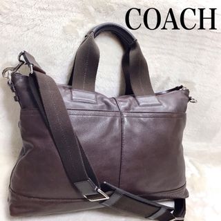 COACH - COACH レザー 2way トートバッグ ショルダーバッグ COACH - COACH レザー 2way トートバッグ ショルダーバッグ