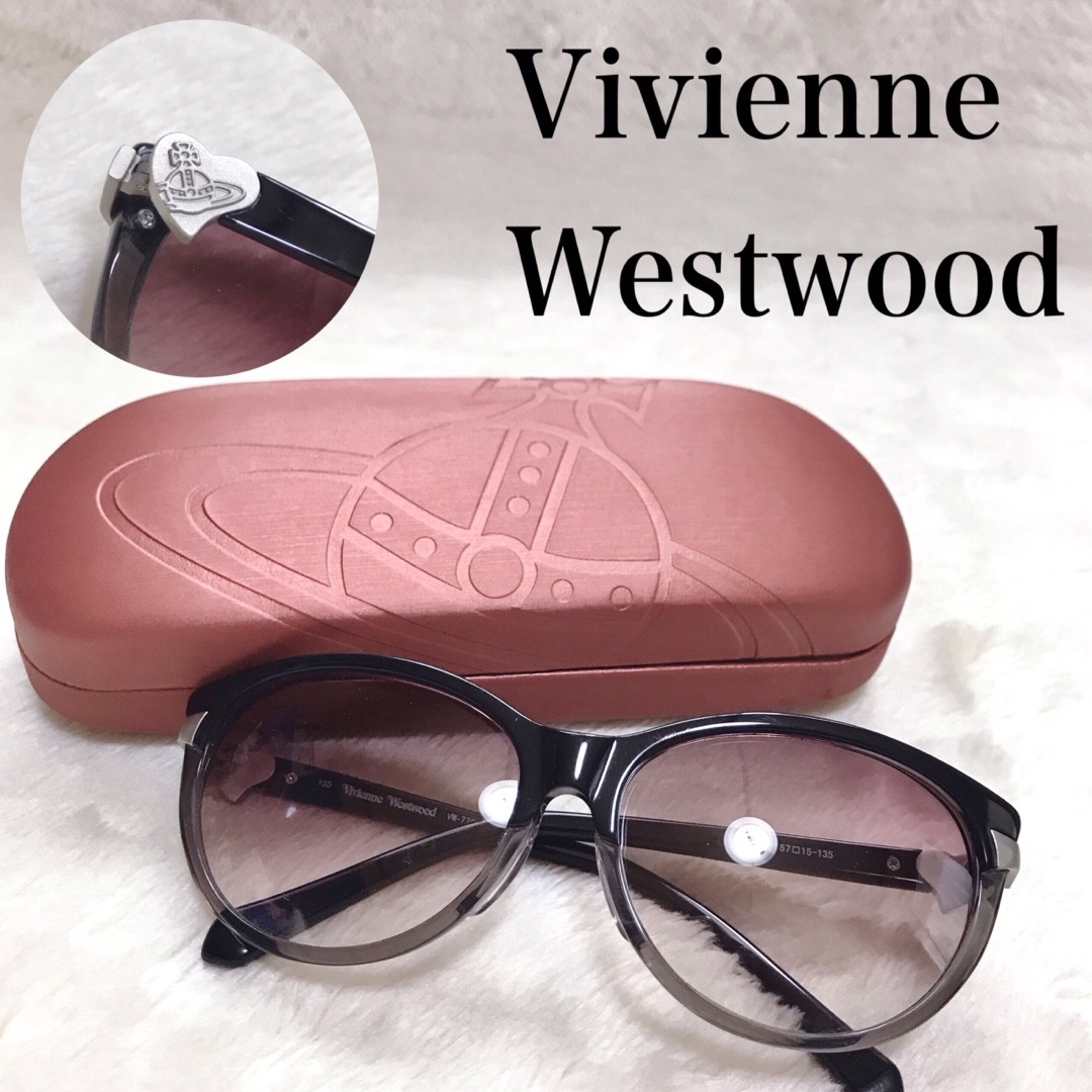 Vivienne Westwood(ヴィヴィアンウエストウッド)の美品 Vivienne Westwood ハート オーブ 金具 サングラス レディースのファッション小物(サングラス/メガネ)の商品写真