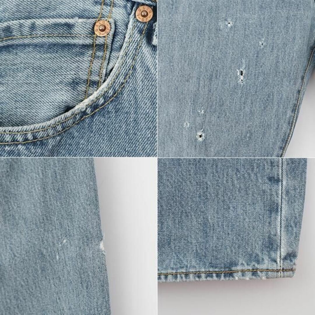 Levis リーバイス501 メキシコ製 W36 ストレートデニムボトム 水色青