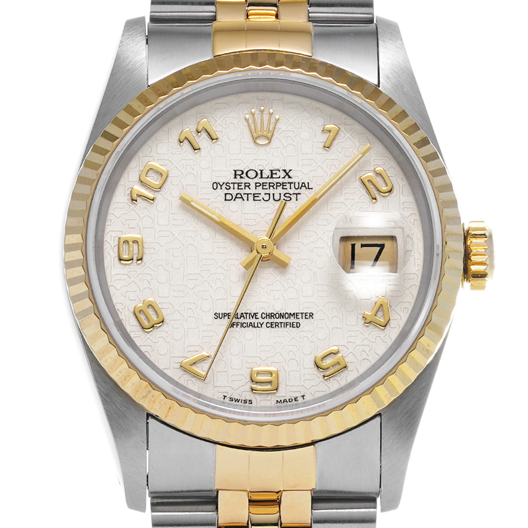 ROLEX(ロレックス)の中古 ロレックス ROLEX 16233 X番(1991年頃製造) アイボリーコンピュータ メンズ 腕時計 メンズの時計(腕時計(アナログ))の商品写真