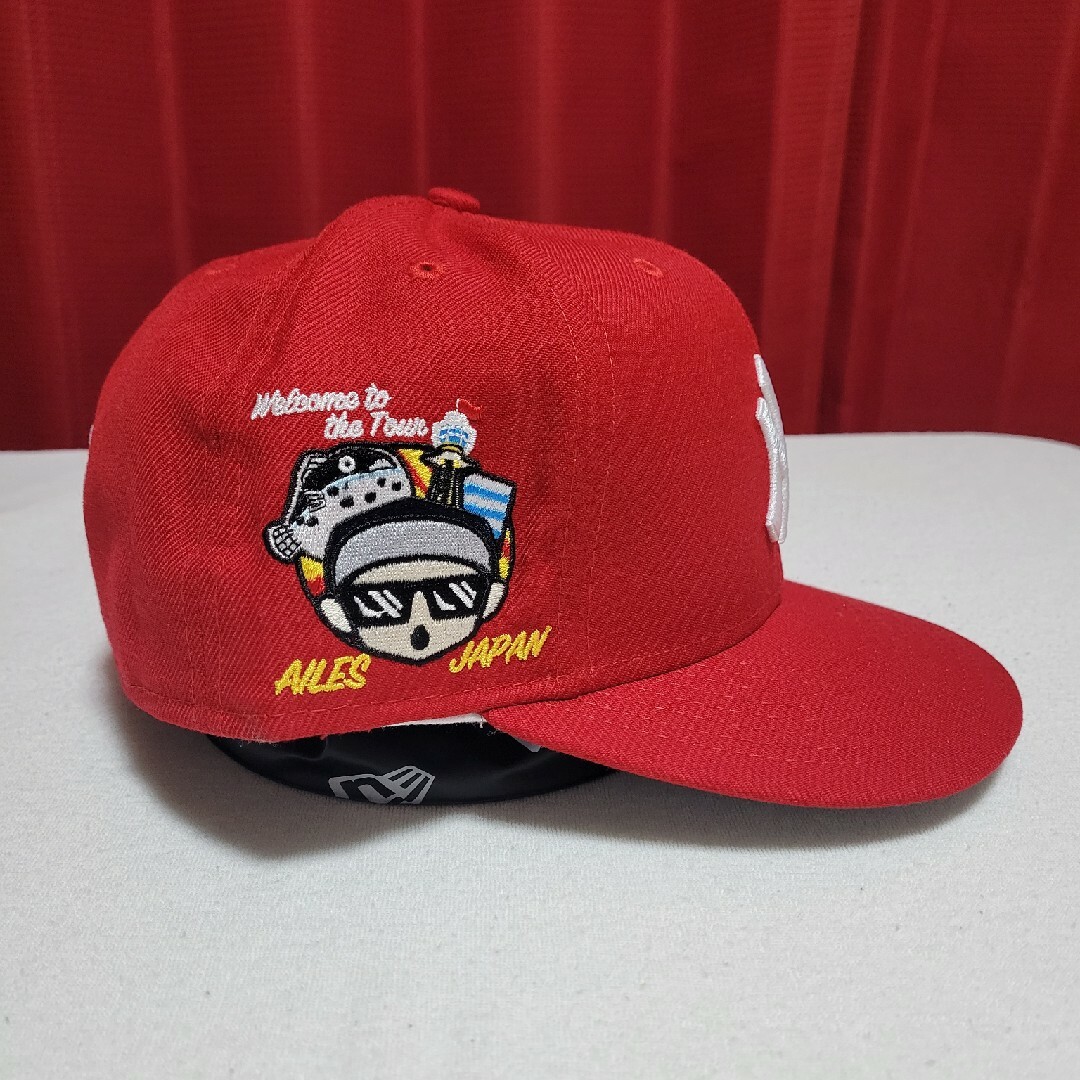 ニューエラ 59fifty 7 3/4 ヤンキース 崎山翼 カスタム レッド