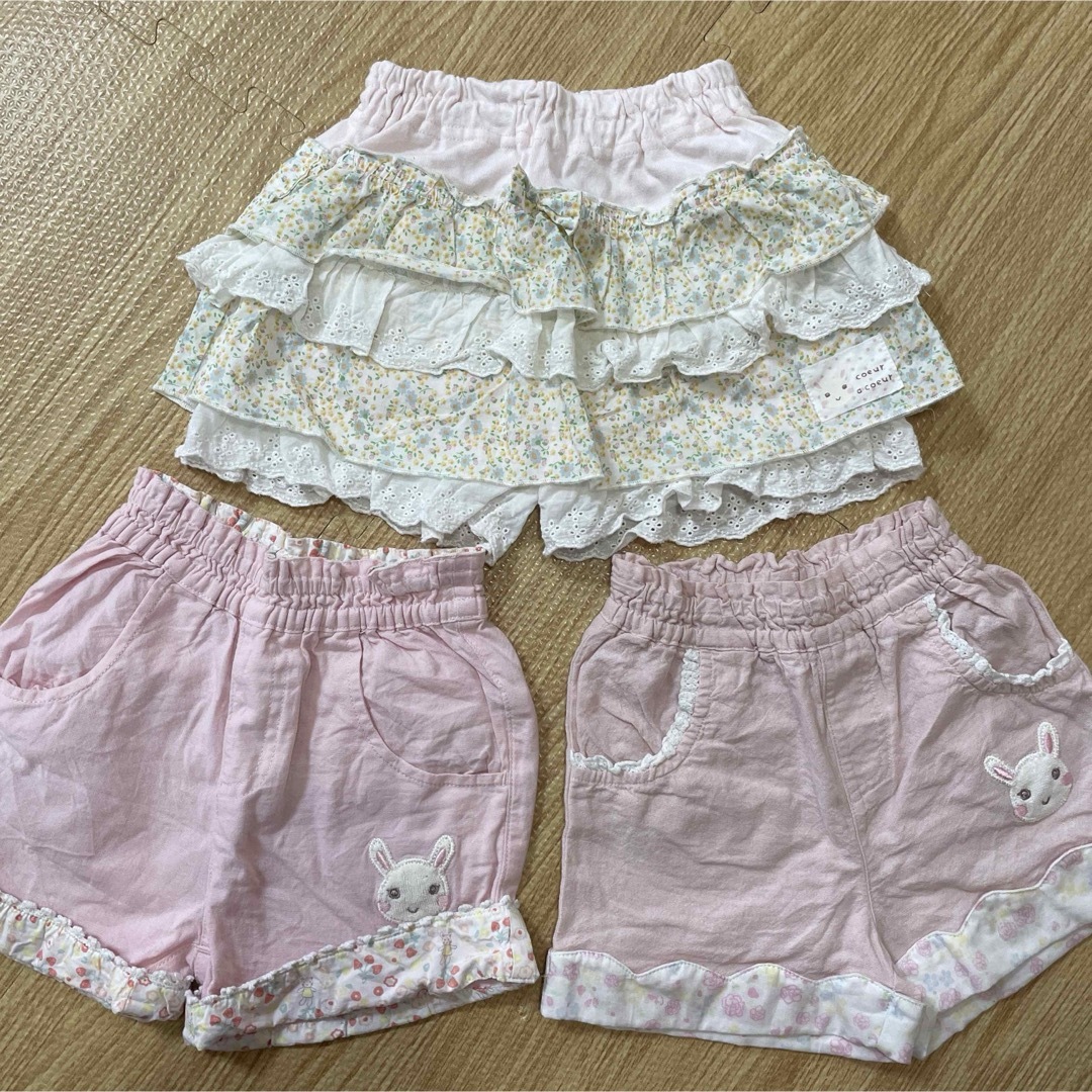 coeur a coeur(クーラクール)のショートパンツ　クーラクール　70   ３枚セット キッズ/ベビー/マタニティのベビー服(~85cm)(パンツ)の商品写真