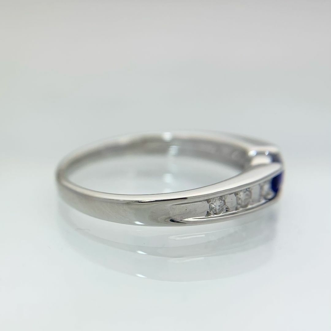 新品 サファイア ダイヤモンド リング 0.29ct Pt950 レディースのアクセサリー(リング(指輪))の商品写真