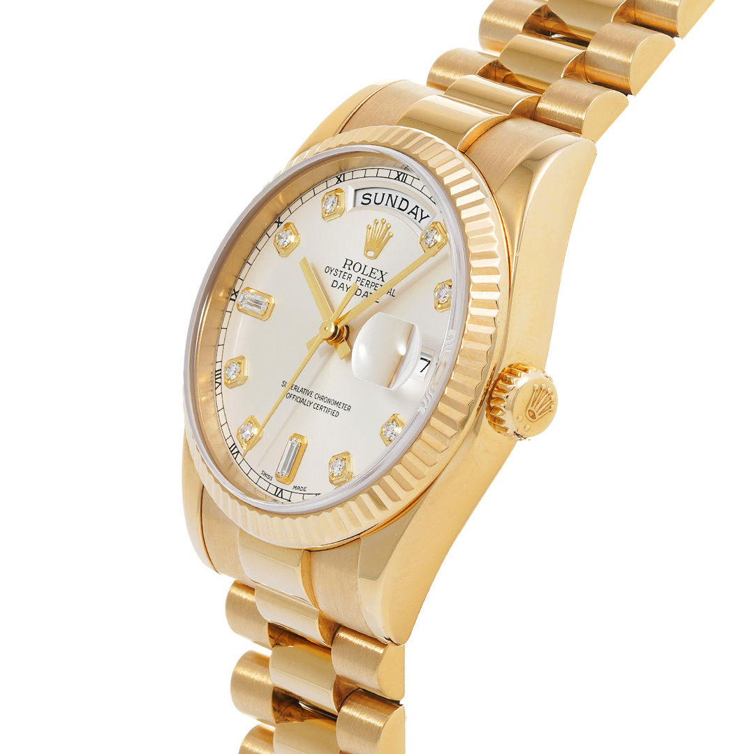 ROLEX(ロレックス)の中古 ロレックス ROLEX 118238A P番(2000年頃製造) シルバー /ダイヤモンド メンズ 腕時計 メンズの時計(腕時計(アナログ))の商品写真