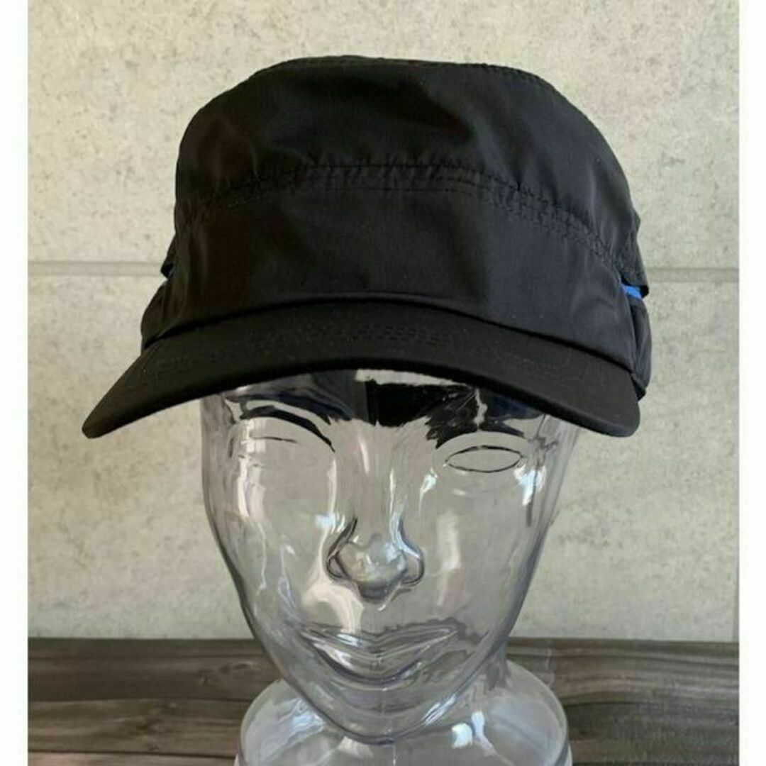送料込 帽子 大きい XL 撥水 ワークキャップ UV99.9 UPF50+ 黒 メンズの帽子(キャップ)の商品写真