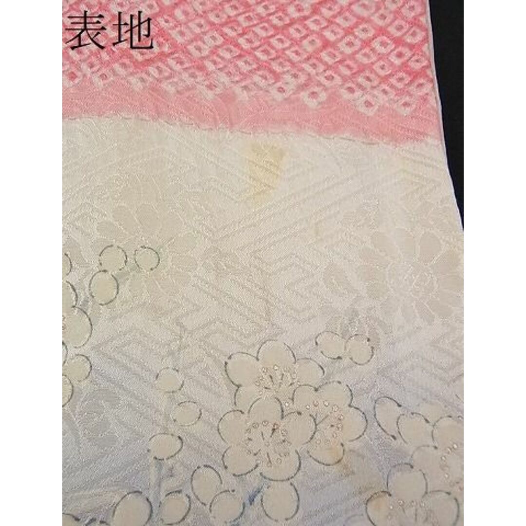 平和屋野田店■豪華振袖　絞り　銀駒刺繍　束ね熨斗段菊花文　銀彩　逸品　n-ow0989 レディースの水着/浴衣(振袖)の商品写真