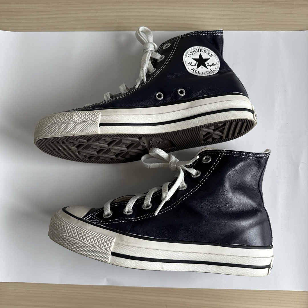 ALL STAR（CONVERSE）(オールスター)のコンバース　オールスター　レザー　ネイビー　24 レディースの靴/シューズ(スニーカー)の商品写真