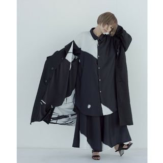 0658 Errata long jacket coat　size2(ロングコート)